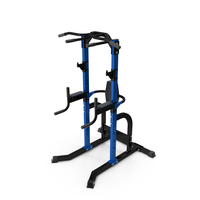 Blue New Multifunctional Adjustable Fitness Power Tower PNG & PSD Images