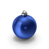 CHRISTMAS TREE BALL BLUE PNG & PSD Images