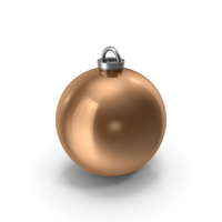 Copper Christmas Tree Ball PNG & PSD Images
