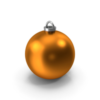 Orange Christmas Tree Ball PNG & PSD Images