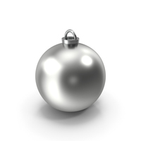 Silver Christmas Tree Ball PNG & PSD Images