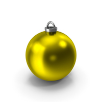 Yellow Christmas Tree Ball PNG & PSD Images