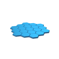 Blue Octagon Panels PNG & PSD Images