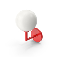 Red Wall Lamp PNG & PSD Images