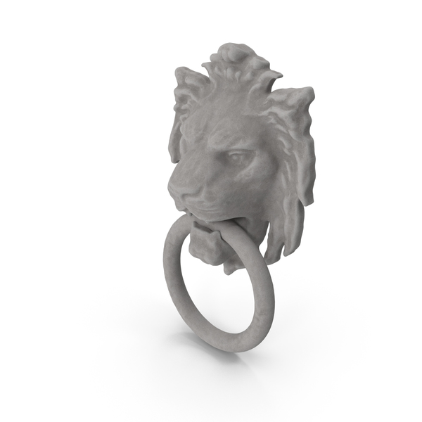 Lion Head Decor Stone Ring PNG & PSD Images