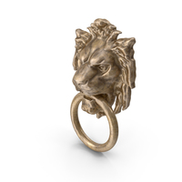 Lion Head Decor Bronze Ring PNG & PSD Images