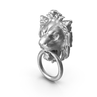 Metal Lion Head Decor Ring PNG & PSD Images