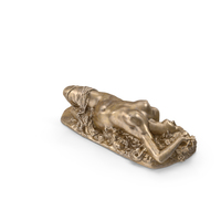 Bacchante Couchee Bronze Statue PNG & PSD Images