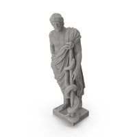 Asclepius Stone Statue PNG & PSD Images