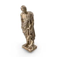 Asclepius Bronze Statue PNG & PSD Images