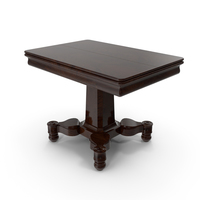 Empire Flame Mahogany Card Table PNG & PSD Images