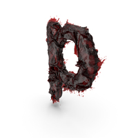 Blood Small Letter P PNG & PSD Images