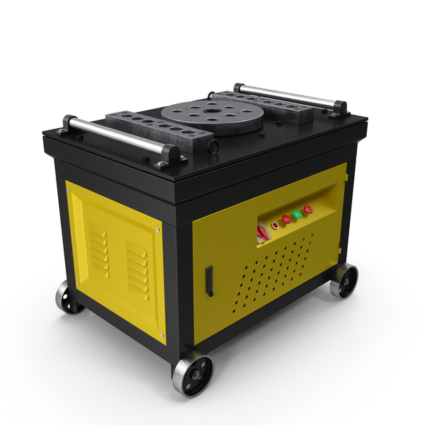 Rebar Bending Machine Yellow New PNG & PSD Images