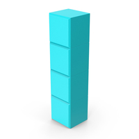 Blue Tetris I Block PNG & PSD Images