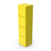 Yellow Tetris I Block PNG & PSD Images
