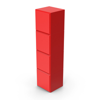 Red Tetris I Block PNG & PSD Images