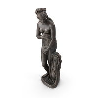 Naked Venus Capitoline Bronze Outdoor Statue PNG & PSD Images