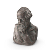 Socrate Bronze Outdoor Bust PNG & PSD Images