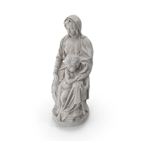 Madonna With Child Statue PNG & PSD Images