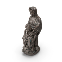 Madonna with Child Bronze Outdoor PNG & PSD Images