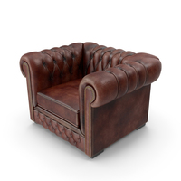 Antique Chesterfield Armchair PNG & PSD Images
