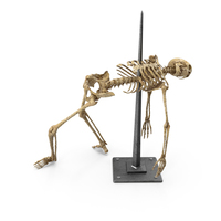 Skeleton On A Medieval Grounded Pike PNG & PSD Images