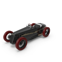 Spinner 1930 Austin Seven Special Monoposto Black Red PNG & PSD Images