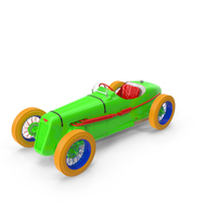 1930 Austin Seven Special Monoposto Green Blue Red Orange PNG & PSD Images