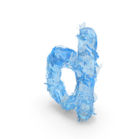 Blue Water Splash Small Letter D PNG & PSD Images