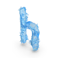 Blue Water Splash Small Letter H PNG & PSD Images