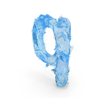 Blue Water Splash Small Letter q PNG & PSD Images