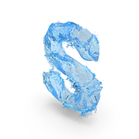 Blue Water Splash Small Letter S PNG & PSD Images