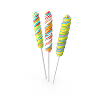 Three Mini Twist Lollypop Candy PNG & PSD Images