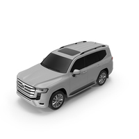 Toyota Land Cruiser Silver 2022 Exterior Only PNG & PSD Images