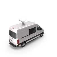 Van with Satellite Dish Antenna PNG & PSD Images