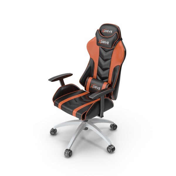 Gaming Chair Orange PNG & PSD Images