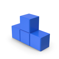 Tetris T-Block Blue PNG & PSD Images