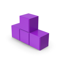 Purple Tetris T Block PNG & PSD Images