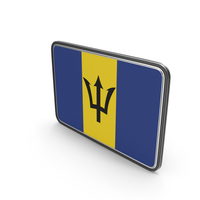 Flag Of Barbados Icon PNG & PSD Images