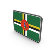 Flag of Dominica Icon PNG & PSD Images