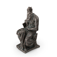 Moses Bronze Outdoor Statue PNG & PSD Images