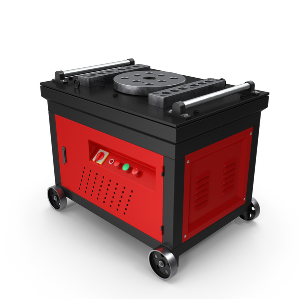 Red New Rebar Bending Machine PNG & PSD Images
