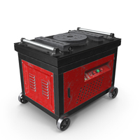 Rebar Bending Machine Red Used PNG & PSD Images