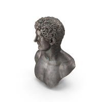 Marcus Antonius Bronze Outdoor Bust PNG & PSD Images