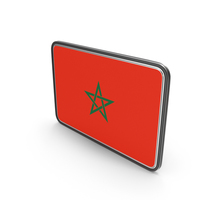 Flag of Morocco Icon PNG & PSD Images