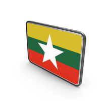 Flag Of Myanmar Icon PNG & PSD Images