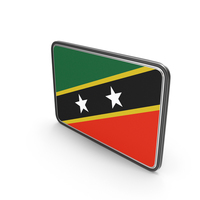 Flag Of Saint Christopher And Nevis Icon PNG & PSD Images