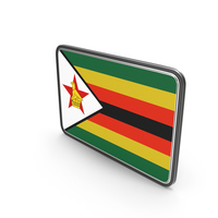 Flag Of Zimbabwe Icon PNG & PSD Images