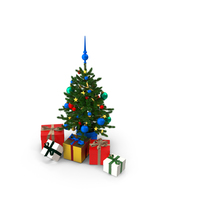 Christmas Tree Set PNG & PSD Images