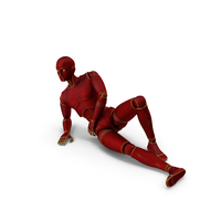 Red Robot Man Pose PNG & PSD Images